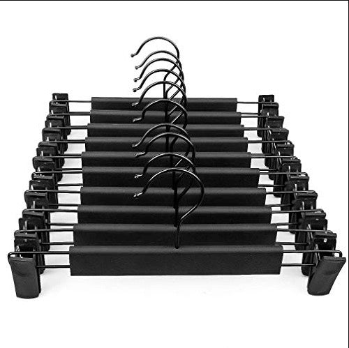 testing product - Black Metal Clip Trouser Hangers (Set of 10)