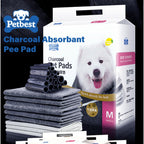 Charcoal Absorbent Pet Pee Pads | 5-Layer Odour Control (4 Packs/Order)