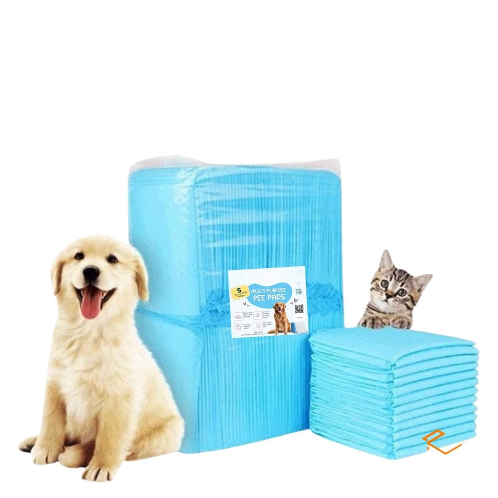 Absorbent Pet Training Pee Pads for Dogs & Cats (8 Packs/Order)