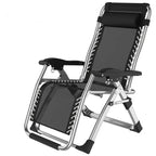 Foldable Zero Gravity Recliner Chair with Headrest - Black
