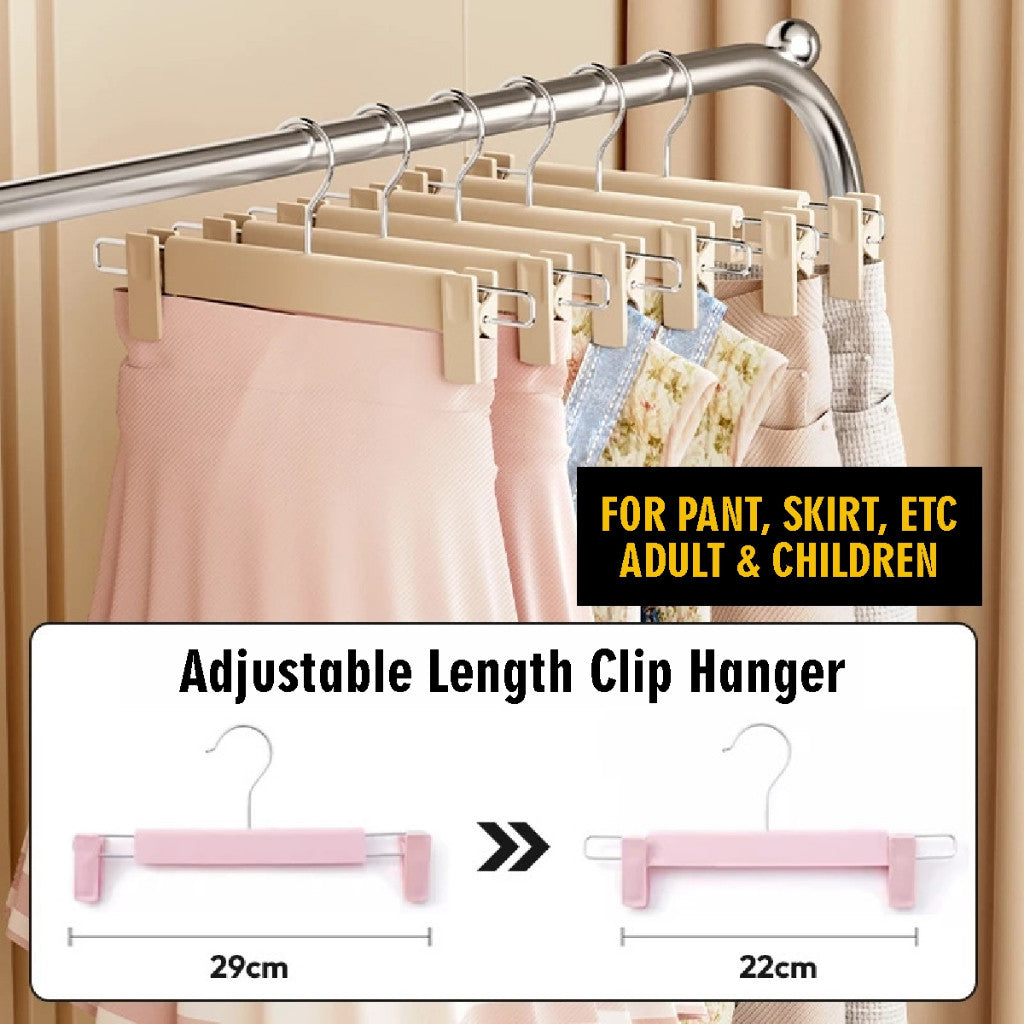 Koala HomePants hanger Clothes Hangers Anti Slip Clip for Adult Trousers Skirt Retractable Kids with Clip Drying Rack