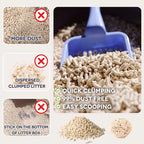 8 Pack Tofu Cat Litter 6L/2.35kg - Clumping Flushable Cat Sand