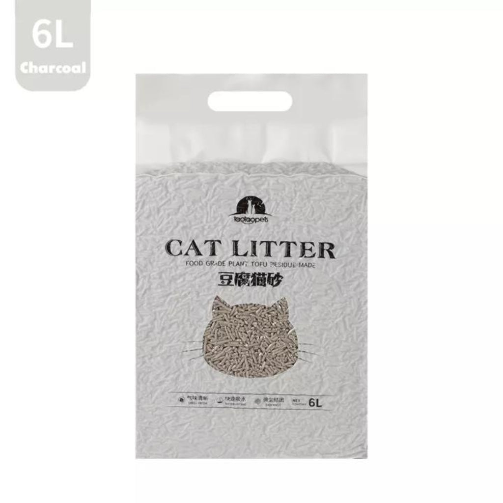 8 Pack Tofu Cat Litter 6L/2.35kg - Clumping Flushable Cat Sand