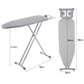 Height Adjustable Standing Ironing Board with Iron Rest (1.2M)