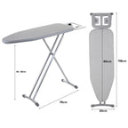 Height Adjustable Standing Ironing Board with Iron Rest (1.2M)