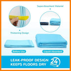 Absorbent Pet Training Pee Pads for Dogs & Cats (8 Packs/Order)